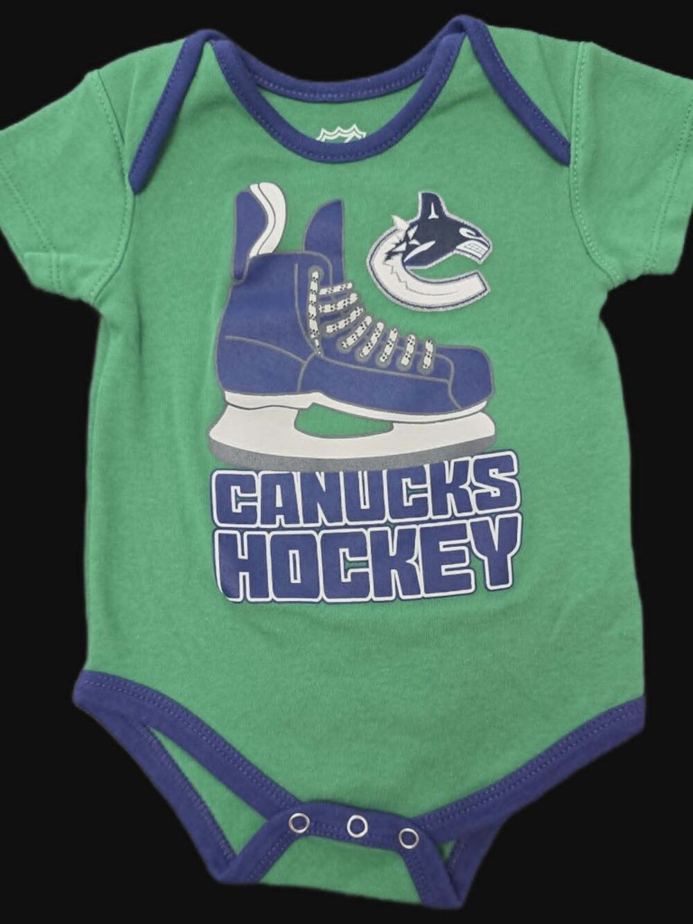 Vancouver Canucks Infant “Canucks Hockey” Bodysuit 6/9M